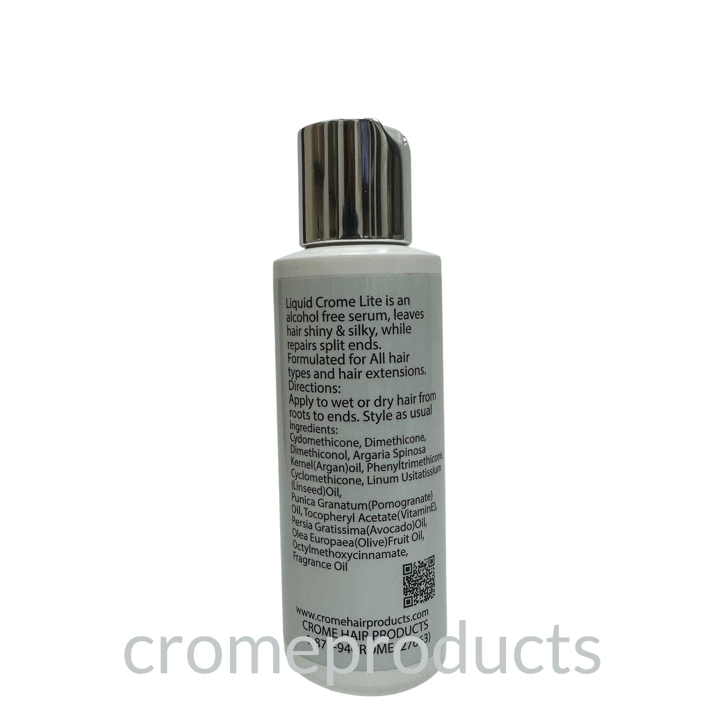 Crome (Argan Oil) Liquid Crome Lite 4oz Back
