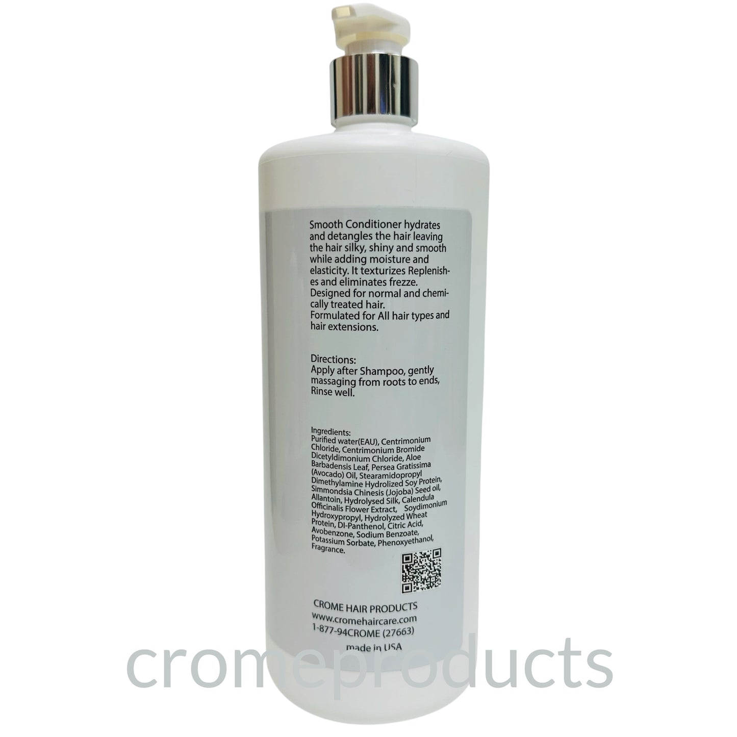 Crome Smooth Conditioner 32-oz Back