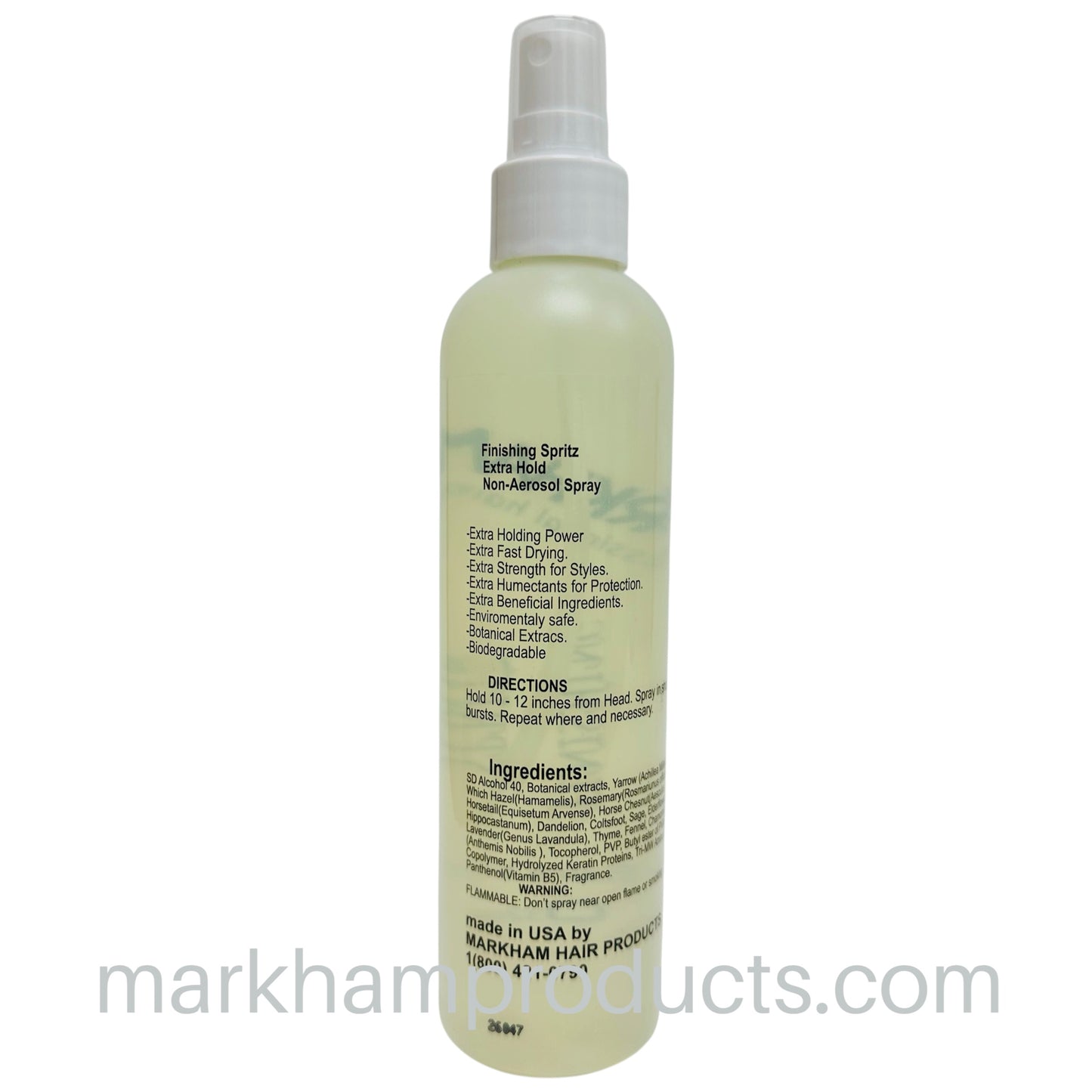 Markham Finishing Extra Hold Finishing Spritz 8oz back