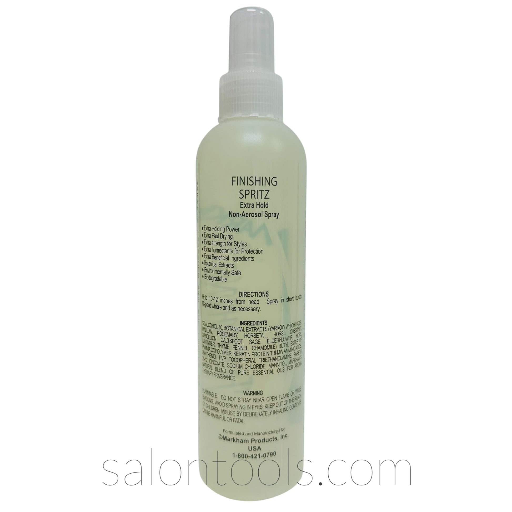 Markham Finishing Spray (Extra Hold Spritz) 8oz Back