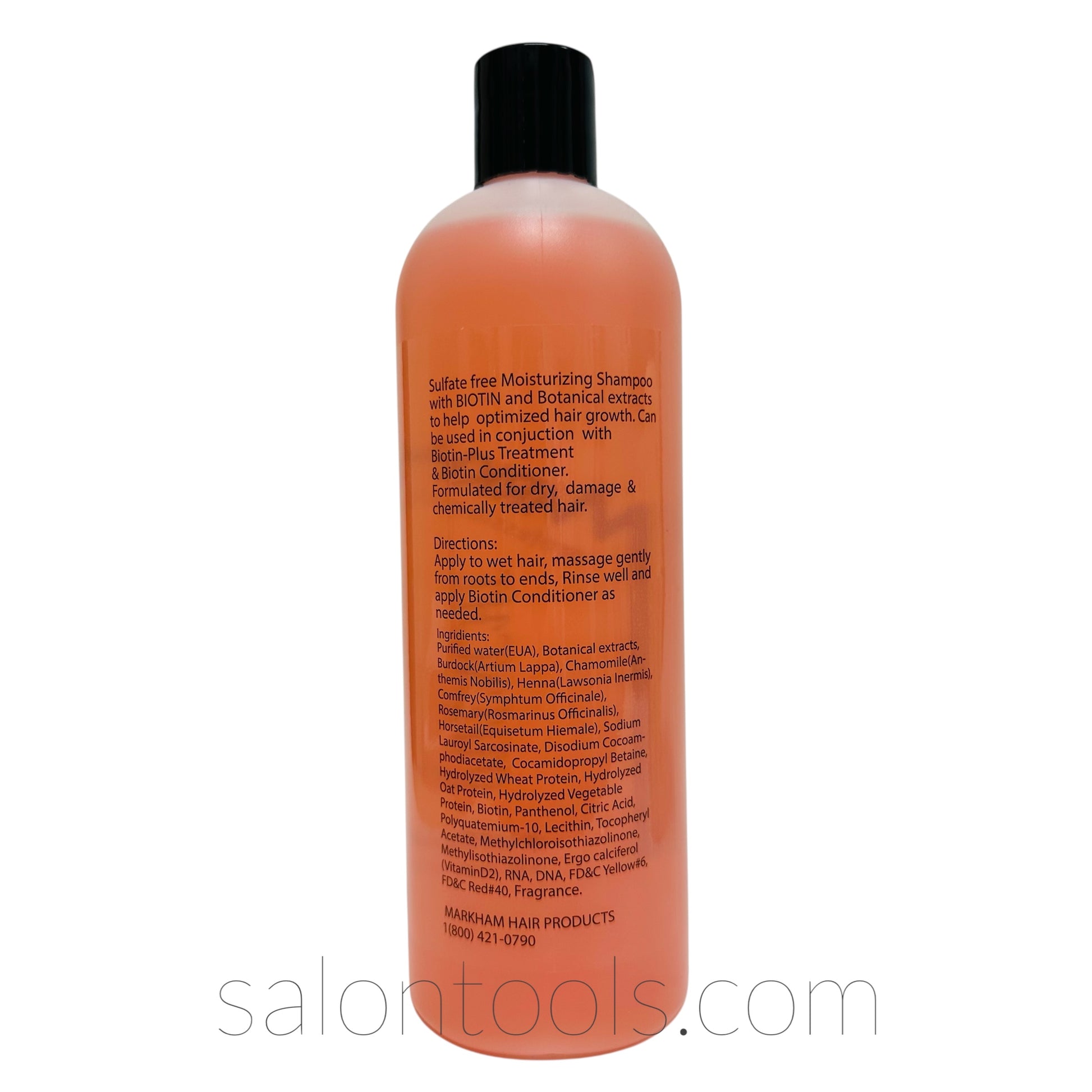 Markham Quench Orange Moisturizing Biotin (Sulfate free) Shampoo 16oz Back