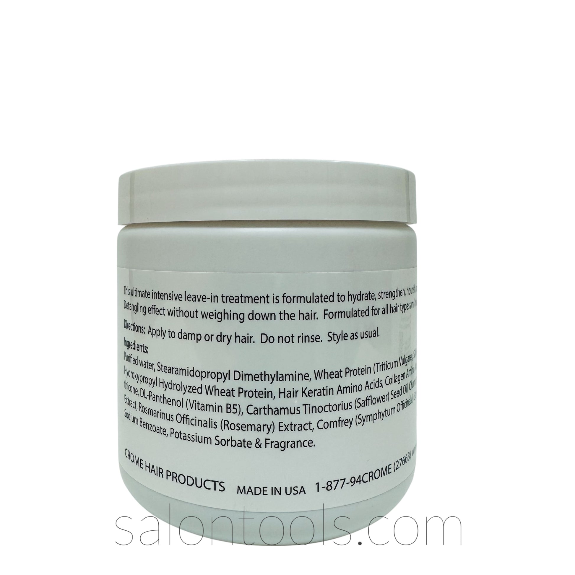 Crome Hair Food (Leave-In Treatment) 16oz Back