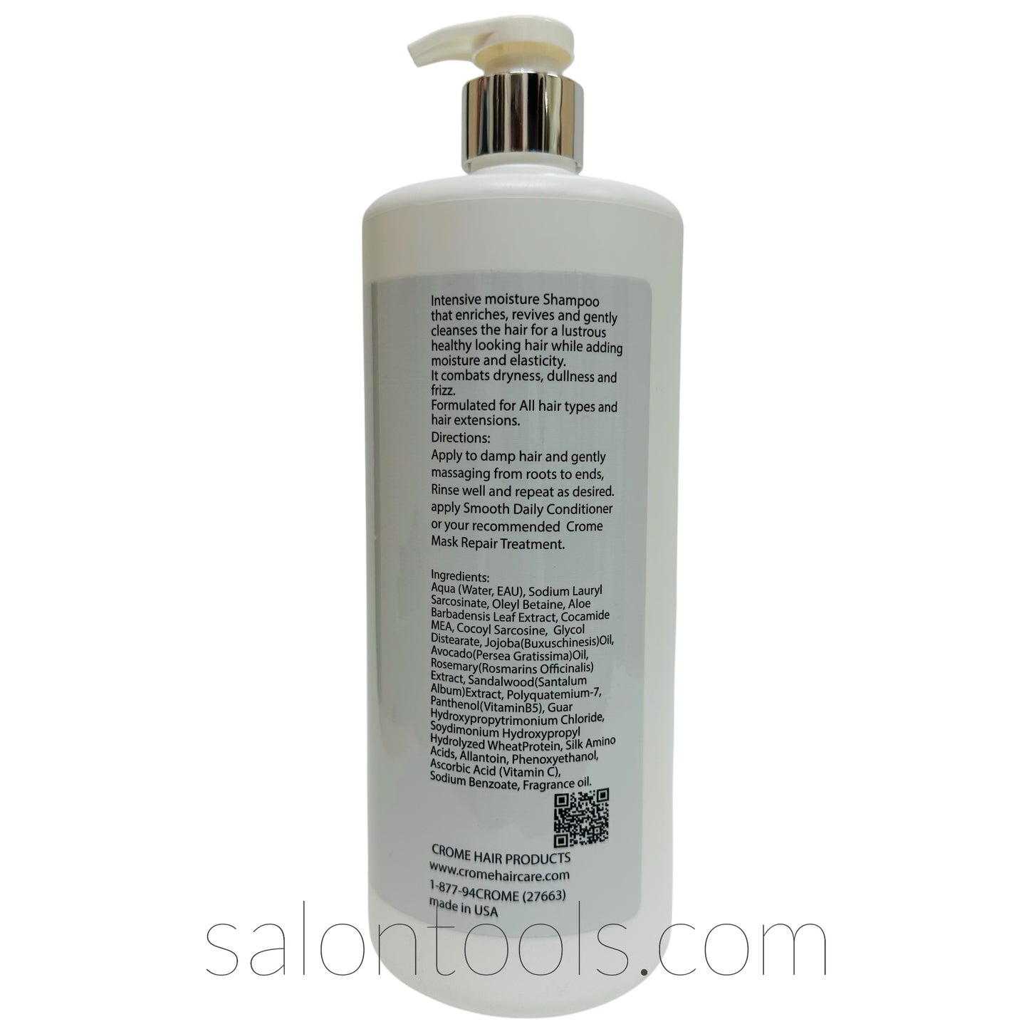 Crome Moisture Cleanz Shampoo 32oz Back2