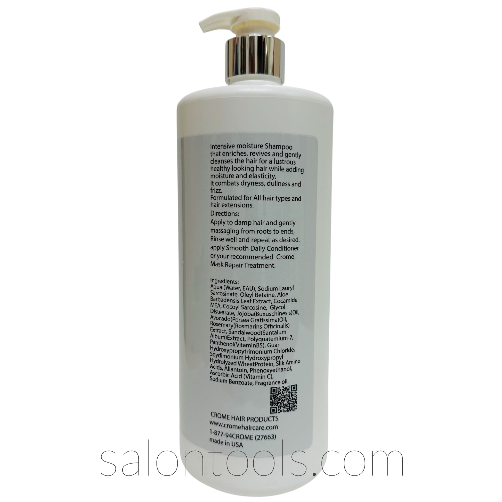 Crome Moisture Cleanz Shampoo 32oz Back2