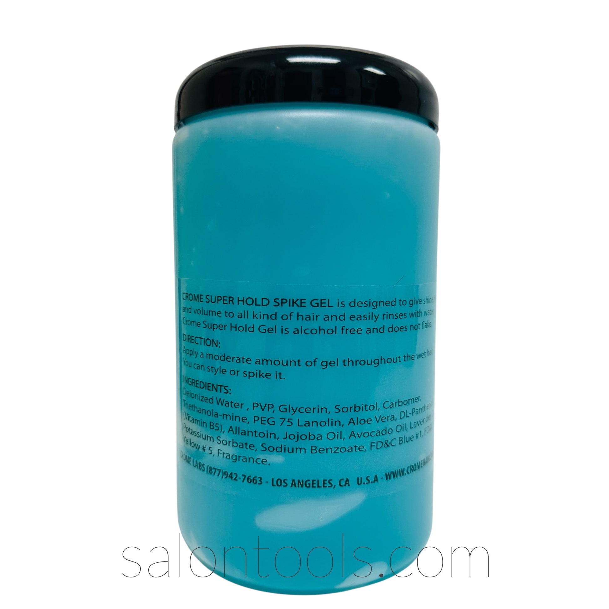 Crome Styling Hair Gel (Extra Hold) 32oz Back