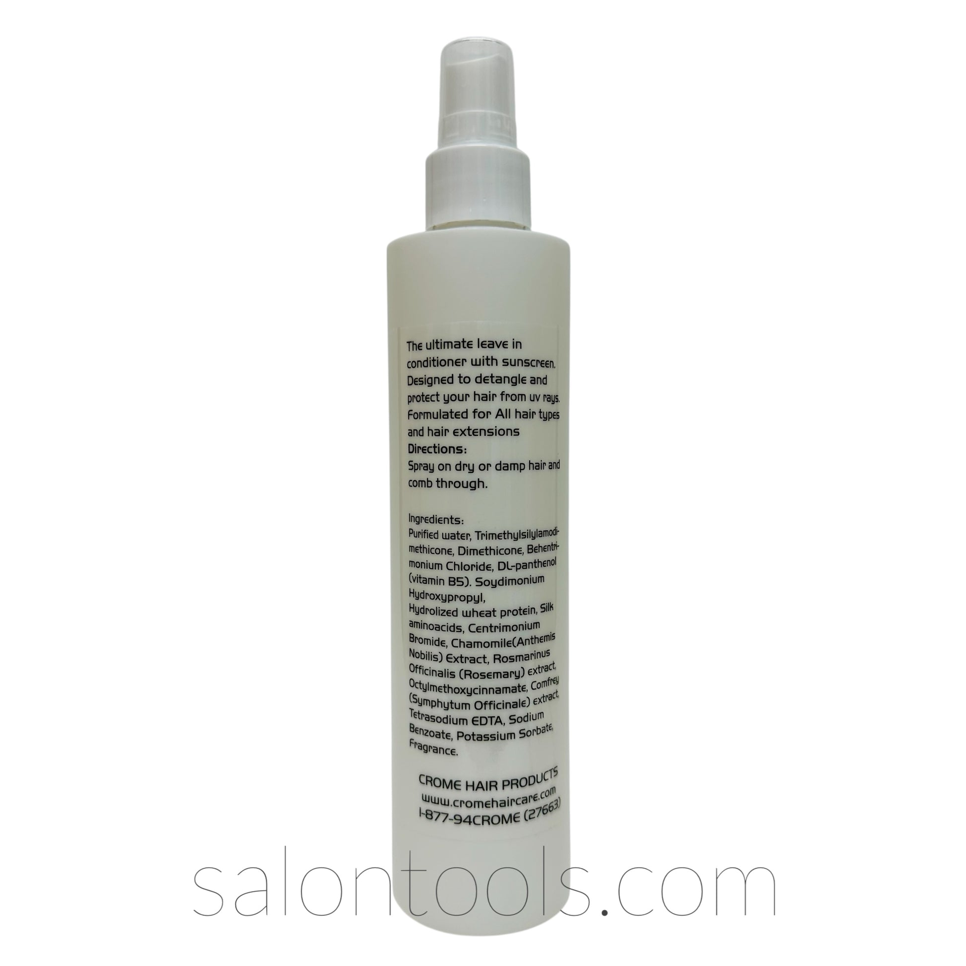 crome unleashed leave in conditioner 10oz back