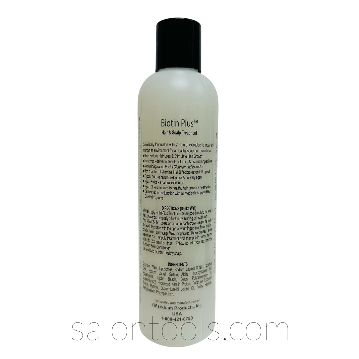 Markham Biotin Plus Hair and Scalp Treatment Shampoo 8oz Back