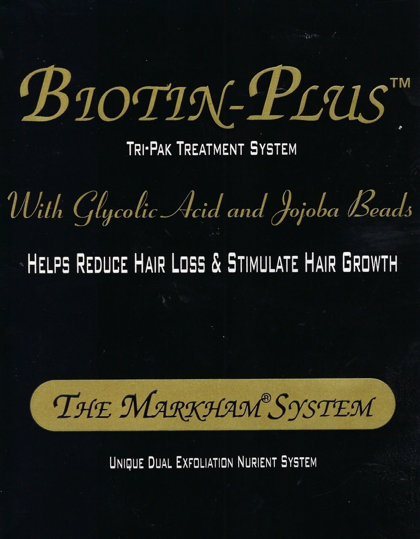 Markham Biotin Plus Hair Scalp Treatment Tri-Pak Men Women