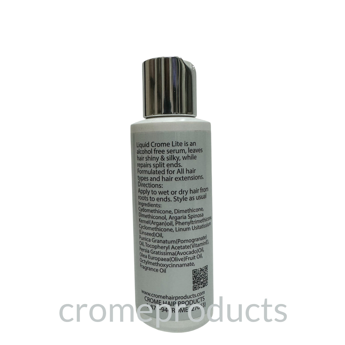 Crome (Argan Oil) Liquid Crome Lite 4oz Back