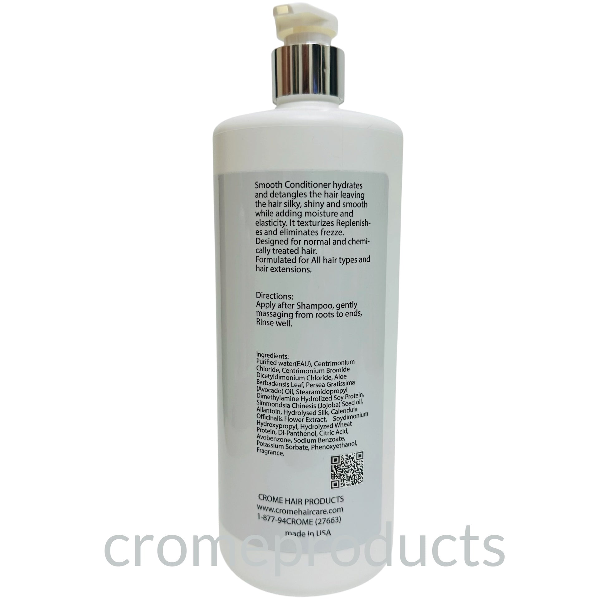 Crome Smooth Conditioner 32-oz Back