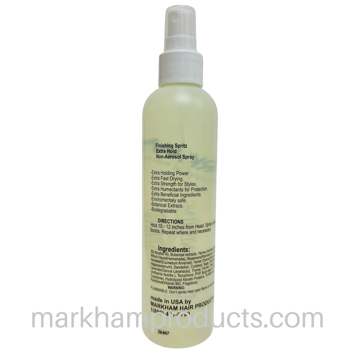 Markham Finishing Extra Hold Finishing Spritz 8oz back