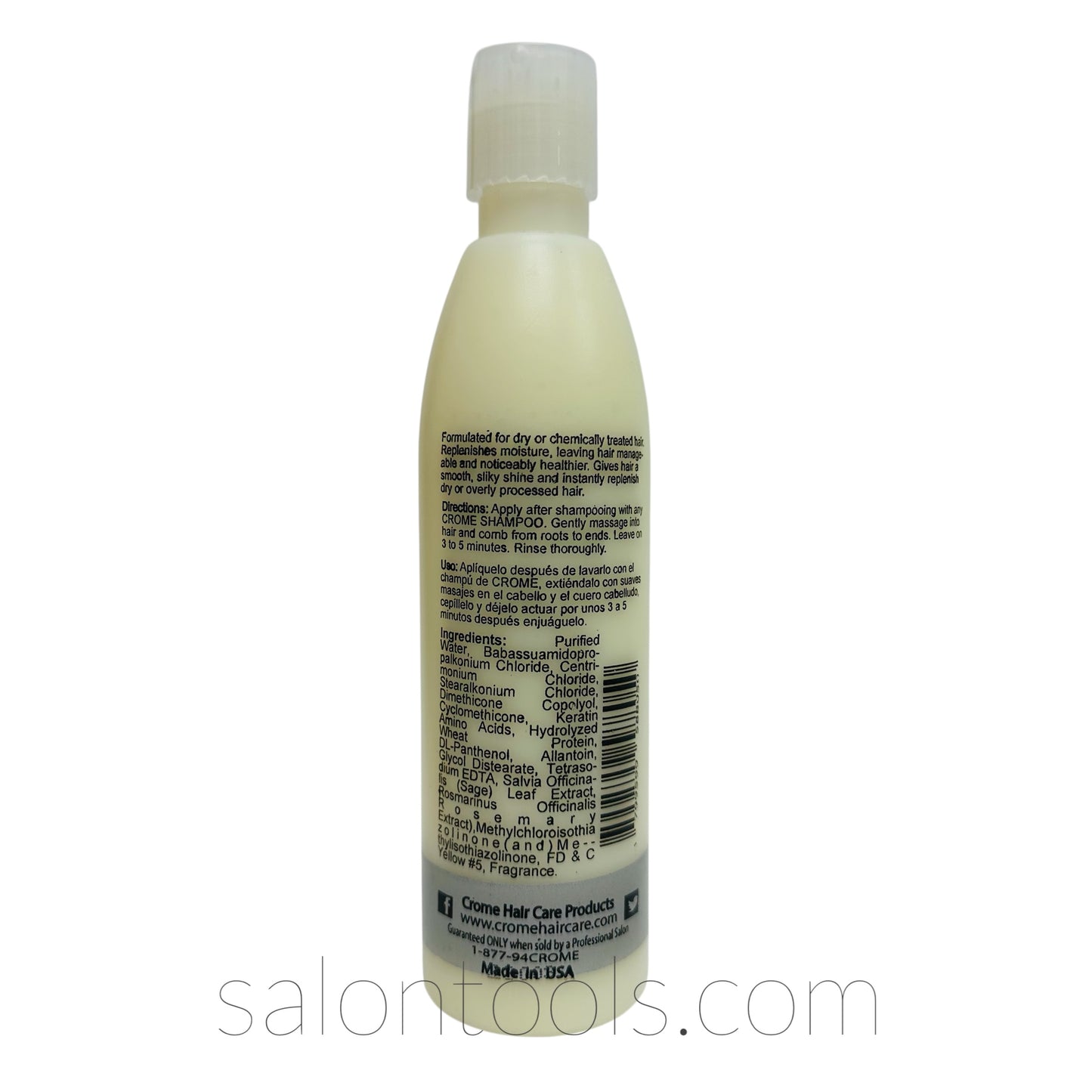 Crome E-Xtreme Saturate Moisture Treatment Conditioner 8oz back