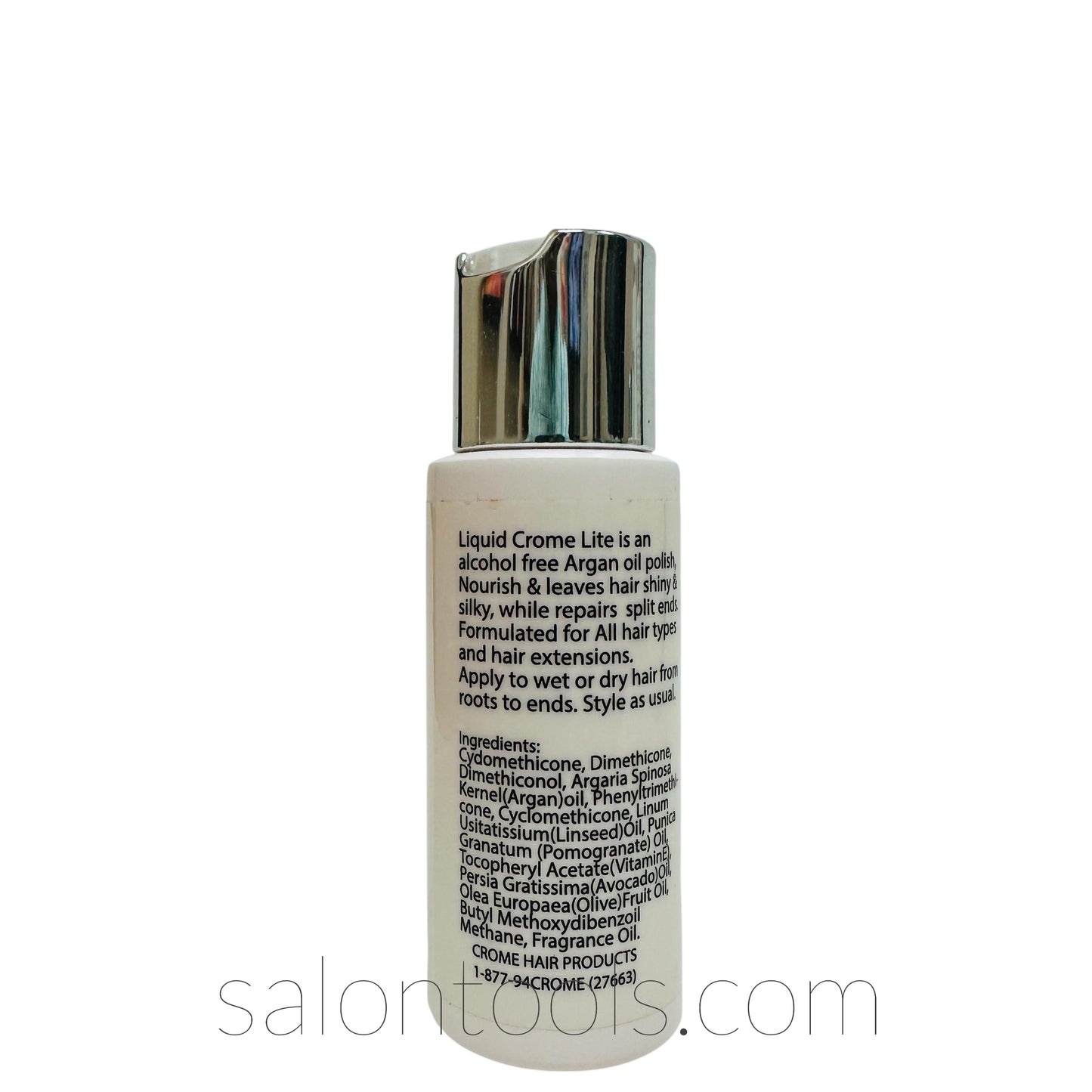 Crome (Argan Oil) Liquid Crome Lite 2oz Back