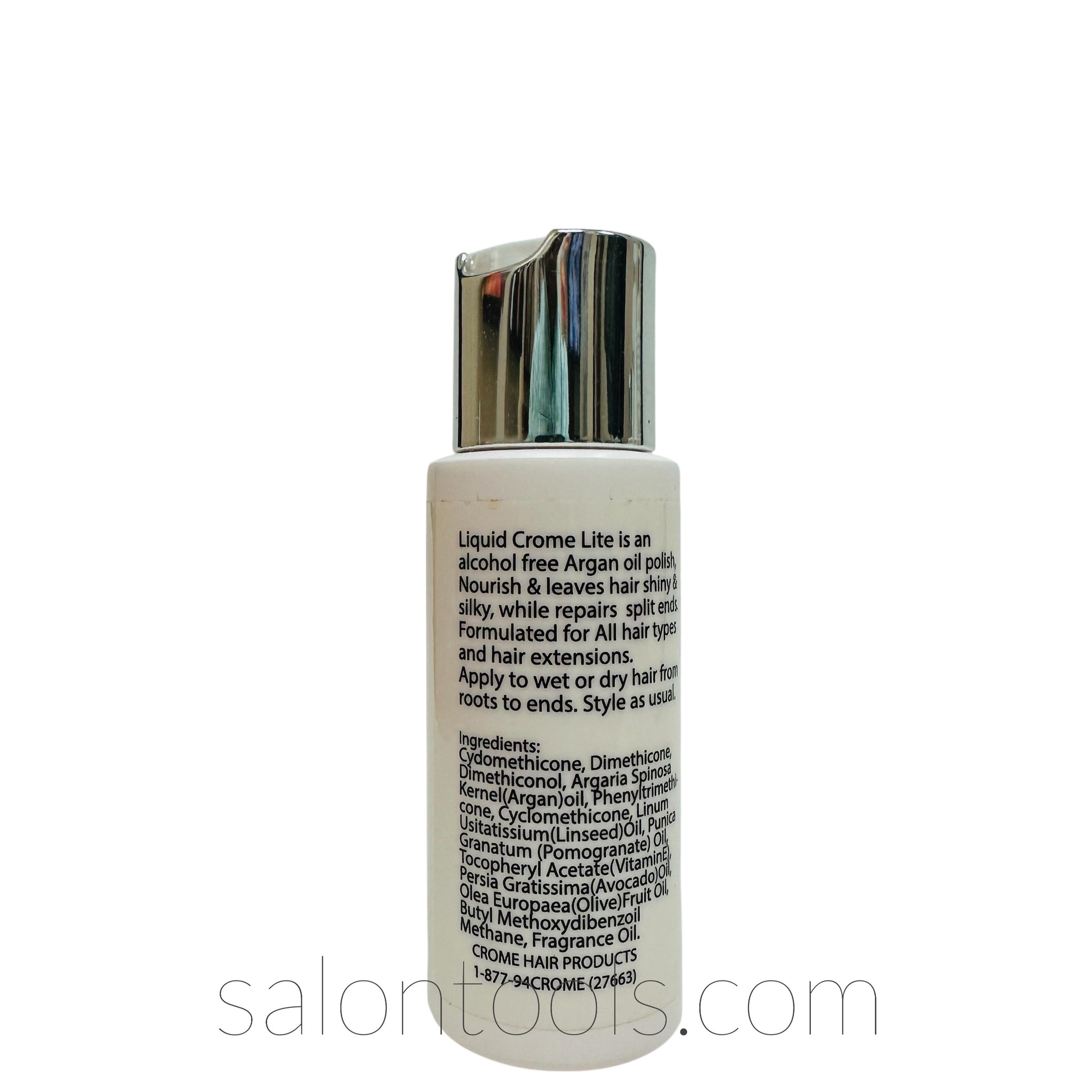 Crome (Argan Oil) Liquid Crome Lite 2oz Back
