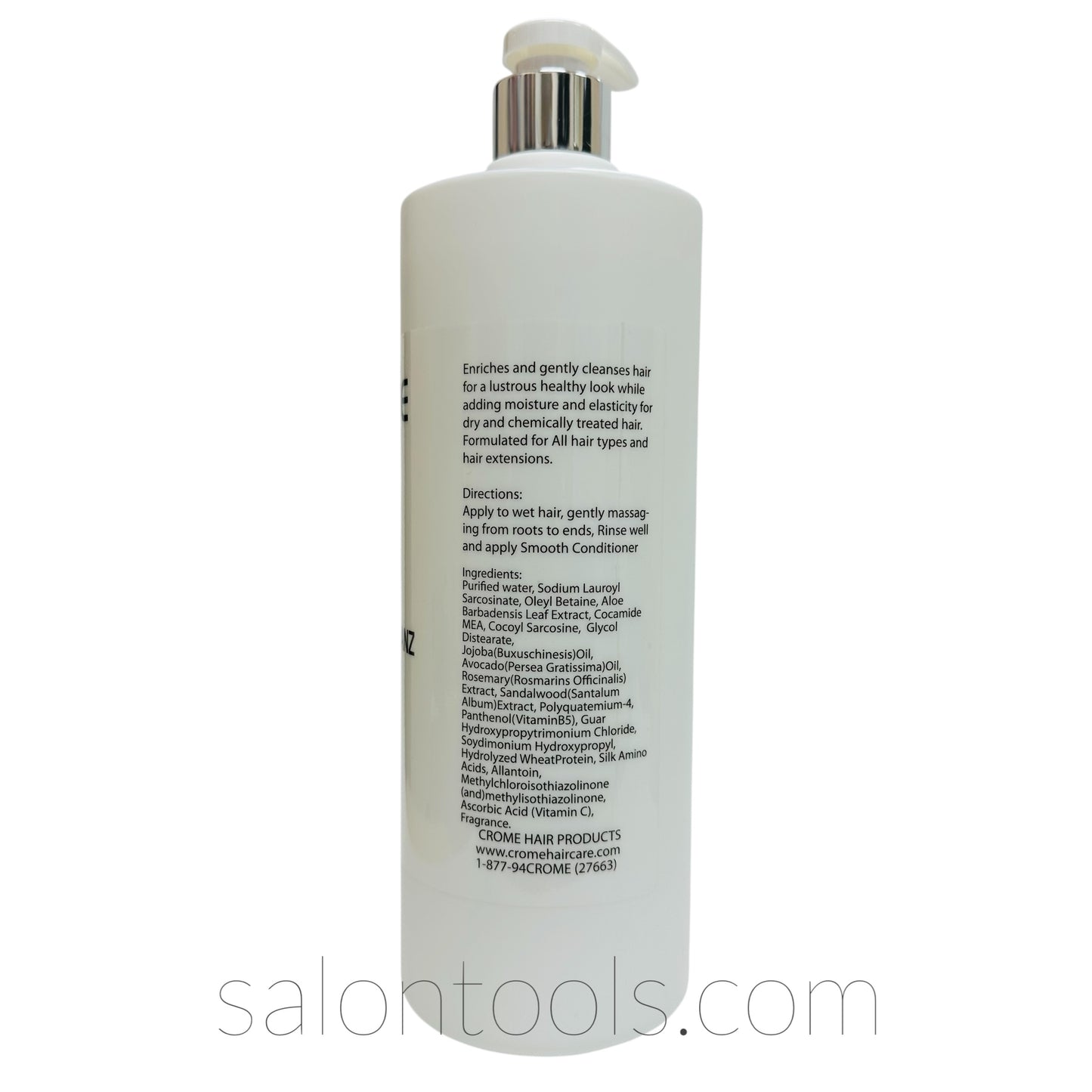Crome Moisture Cleanz Shampoo 32oz Back