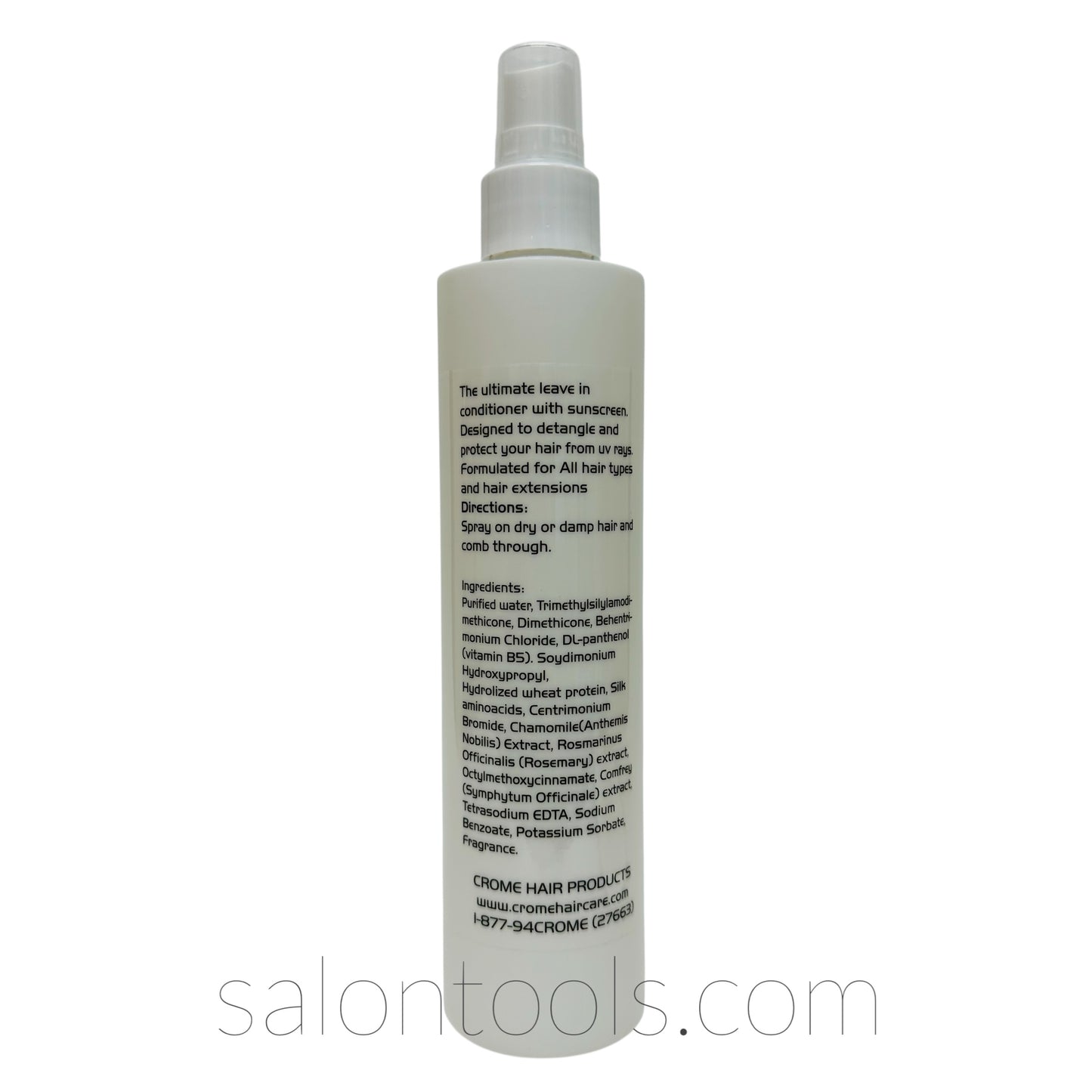 crome unleashed leave in conditioner 10oz back