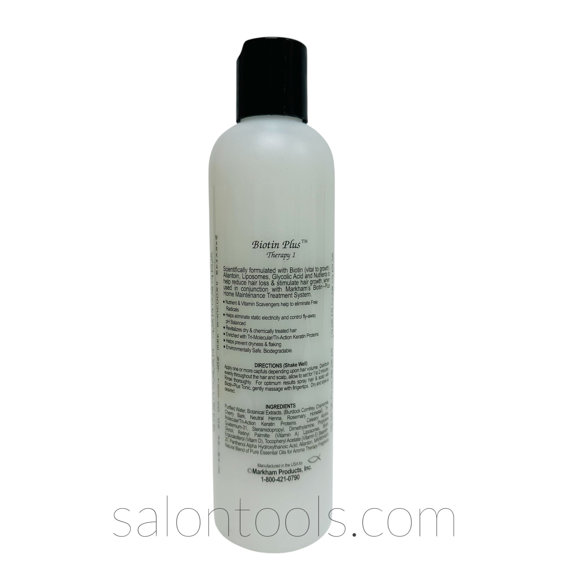 Markham Therapy #1 Biotin Hair Scalp Treatment Conditioner 8oz Back