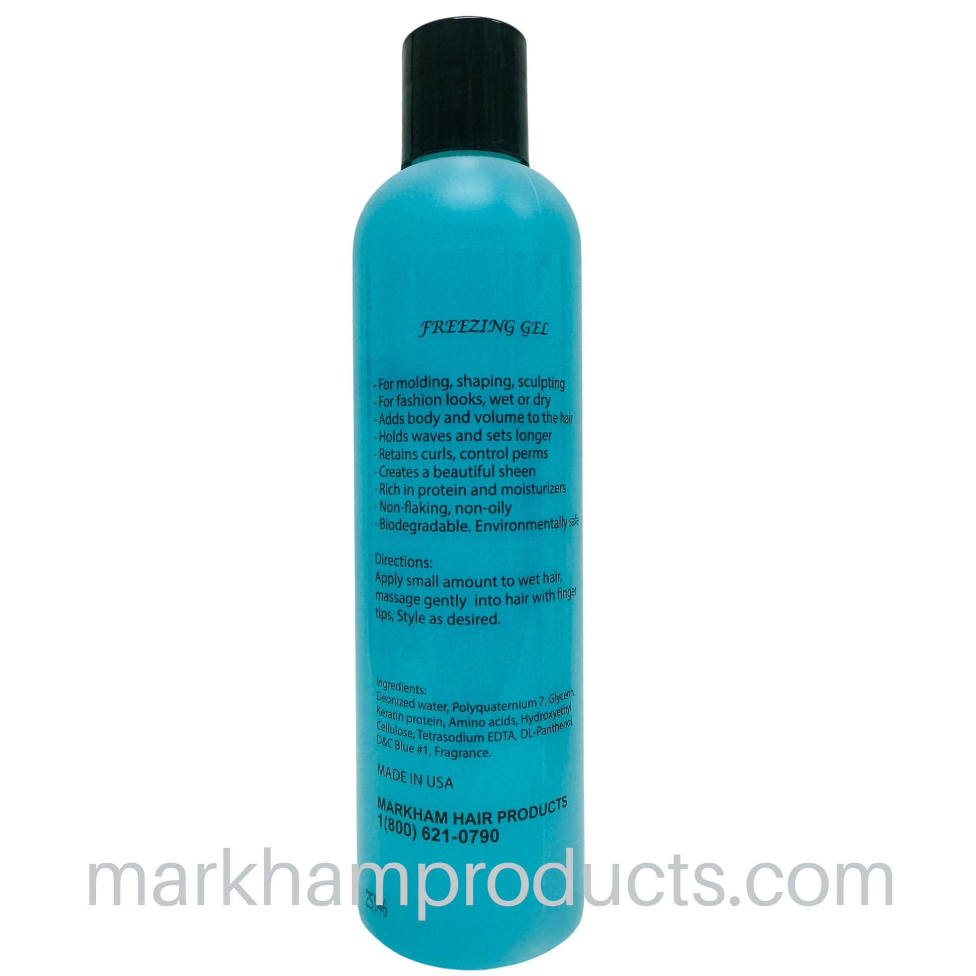 markham glacier blue gel 8oz back