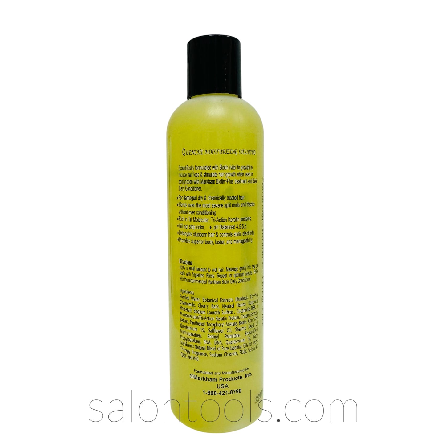Markham Quench Banana Moisturizing Biotin (Sulfate free) Shampoo 8oz Back