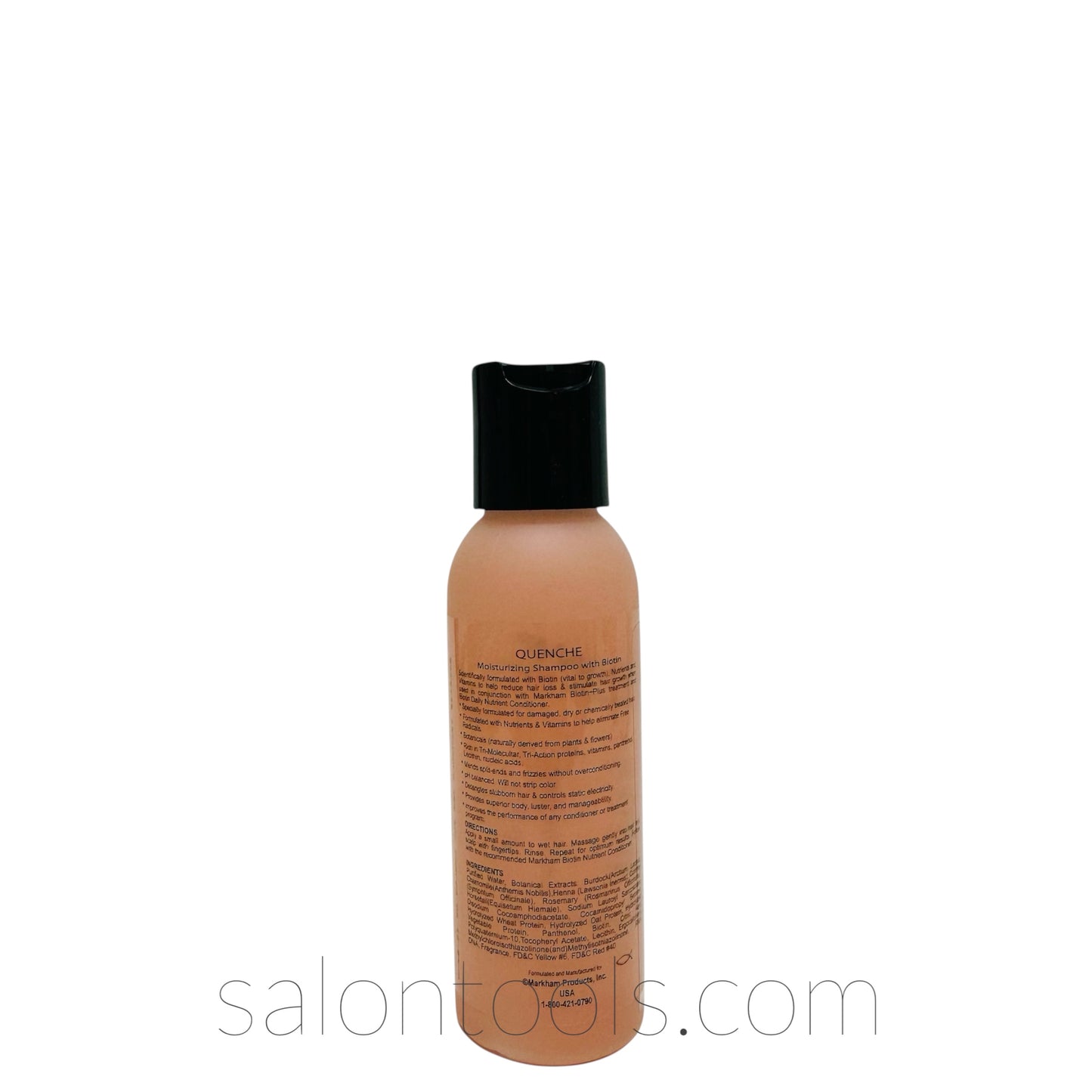 Markham Quench Orange Moisturizing Biotin (Sulfate free) Shampoo 2oz Back